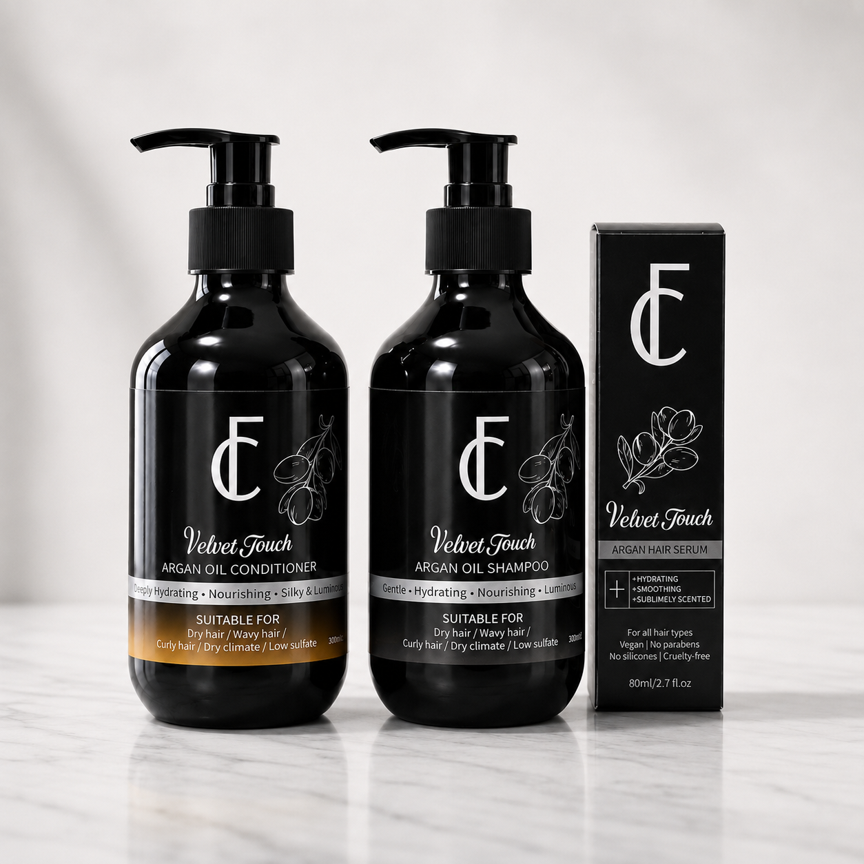 Set of 3 – Velvet Touch
