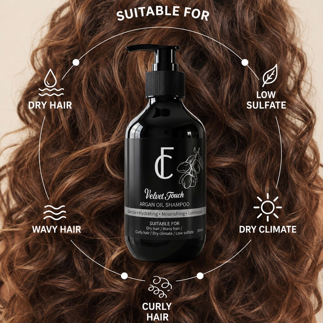 Argan Oil Shampoo - Velvet Touch