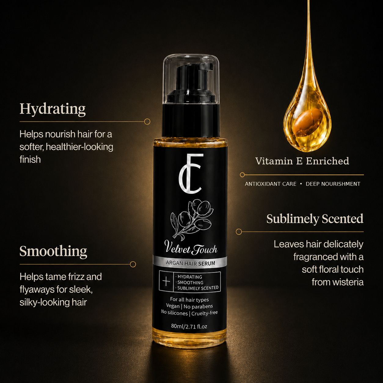 Argan Hair Serum - Velvet Touch